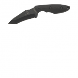 Ka-Bar TDI Hinderer Hell Fire Straight Edge Knife - Black - Fixed Blade - Kabar Knives